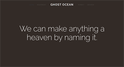 Desktop Screenshot of ghostoceanmagazine.com